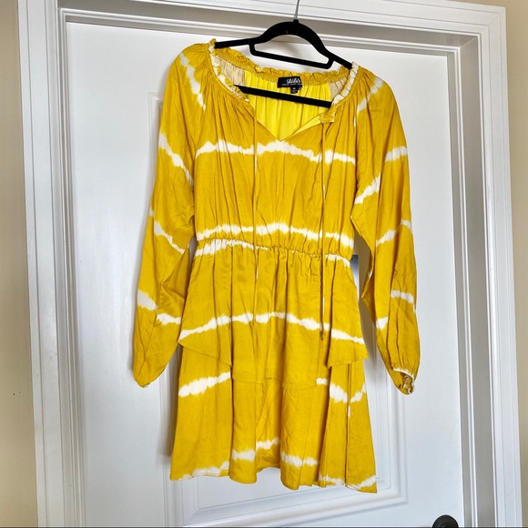 Lulus Power to the Peaceful Yellow Tie-Dye Dress - Picture 5 of 8